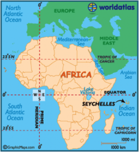 Map of seychelles